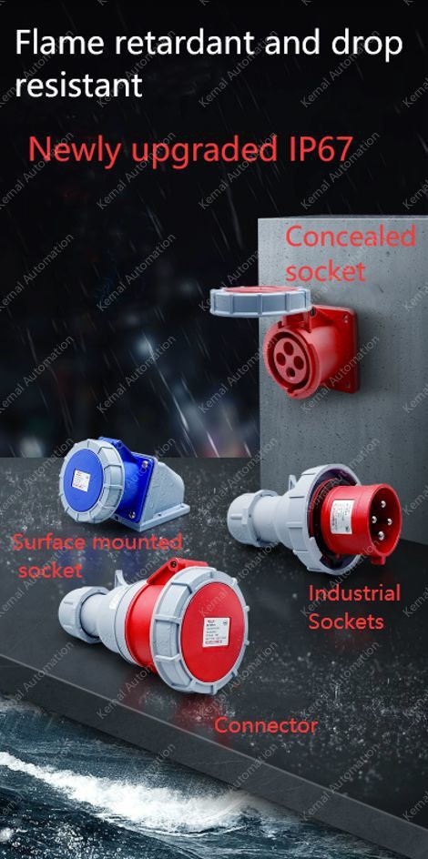 5 pole 125A concealed socket